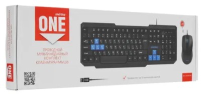 Проводной комплект клавиатура+мышь Smartbuy ONE черно-синий (SBC-230346-KB) Проводной комплект клавиатура+мышь Smartbuy ONE черно-синий (SBC-230346-KB)