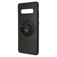 Чехол-накладка для Samsung Galaxy S10 Plus силикон iface с держателем чёрный