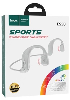 Беспроводные наушники для спорта Hoco ES50 BT5.0/5ч белые Беспроводные наушники для спорта Hoco ES50 BT5.0/5ч белые