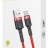 Usb Кабель для зарядки TYPE-C Baseus Cafule с быстрой зарядкой , 3A, 1м, в тканевой оплетке, красный