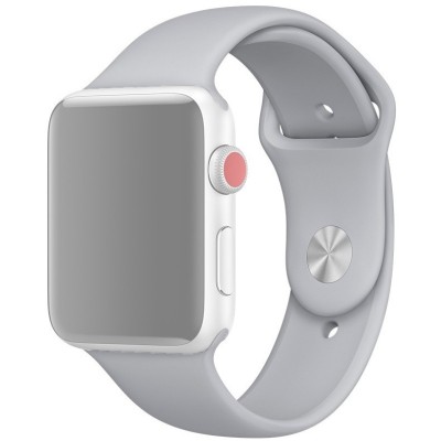 Сменный браслет силиконовая для Apple Watch 42mm серый Сменный браслет силиконовая для Apple Watch 42mm серый