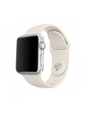 Сменный браслет силиконовая для Apple Watch 38mm бежевый Сменный браслет силиконовая для Apple Watch 38mm бежевый