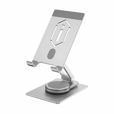 Держатель-подставка для планшета Wiwu Desctop Rotation Stand ZM-107 серебристый Держатель-подставка для планшета Wiwu Desctop Rotation Stand ZM-107  из алюминиевого сплава.
Поддерживает планшеты и телефоны диагональю до 13 дюймов.
Компактная конструкция, которую можно складывать и закрывать.
Регулируемая конструкция головы.
Двухуровневая регулируемая конструкция шеи.
Благодаря правильной осанке он предотвращает боли в шее, горбатость и близорукость.
Нескользящие силиконовые ножки и поверхность захвата.
Не царапают устройство благодаря мягким силиконовым накладкам на металле.
Вы можете легко заряжать устройство на подставке благодаря ее конструкции, которая не закрывает гнездо для ввода заряда.
Обеспечивает стабильность работы вашего устройства.
Вы можете расположить его вертикально или горизонтально.
Вы можете с комфортом смотреть фильмы и играть в игры, не используя руки.Конструкция вала с двойной колонной, свободное вращение на 180 градусов и конструкция ножки с увеличенным весом.