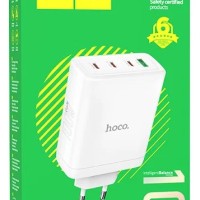 Сетевое зар. устр. Hoco N31 Gan с шнуром Type-C на Type-C 1USB/3C 100W белое