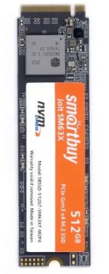 M.2 2280 SSD Smartbuy Jolt SM63X 512GB TLC NVMe PCIe3 M.2 2280 SSD Smartbuy Jolt SM63X 512GB TLC NVMe PCIe3