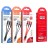 Usb Кабель-зарядка Hoco X47 3в1 Micro/Lightning/Type-C 25см серый