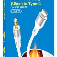 Аудиокабель Hoco UPA22 AUX 3,5мм на Type-C белый