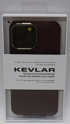 Накладка для i-Phone 13 Pro Max K-Doo Kevlar пластик красная Накладка для i-Phone 13 Pro Max K-Doo Kevlar пластик красная