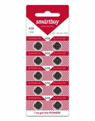 Батарейка часовая Smartbuy AG8-10B (200/2000) SBBB-AG8-10B Батарейка часовая Smartbuy AG8-10B (200/2000) SBBB-AG8-10B