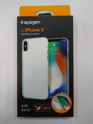 Клип-кейс Spigen для i-Phone X Air Skin, матово-прозрачный (057CS22115) Клип-кейс Spigen для i-Phone X Air Skin, матово-прозрачный (057CS22115)