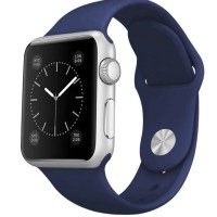 Сменный браслет силиконовая для Apple Watch 42mm синий