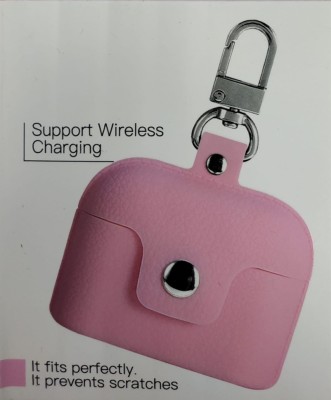 Силиконовый чехол для AirPods Pro с кнопкой и карабином розовый Силиконовый чехол для AirPods Pro с кнопкой и карабином розовый