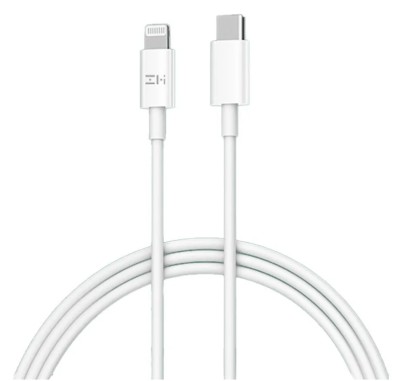 Кабель для быстрой зарядки Apple ZMI - Type-C на Lightning 1.5м, белый Usb Кабель-зарядка ZMI Type-C на Lightning 1.5м AL856 белый