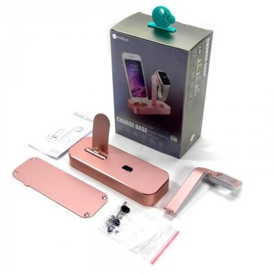 Док-станция универсальная 2in1 i-Phone/Watch COTEetCI Base 5 розовое золото Док-станция универсальная 2in1 i-Phone/Watch COTEetCI Base 5 розовое золото