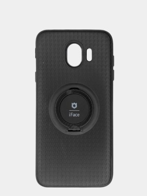 Чехол-накладка для Samsung Galaxy J4 Plus (2018) силикон iface с держателем чёрный Чехол-накладка для Samsung Galaxy J4 Plus (2018) силикон iface с держателем чёрный