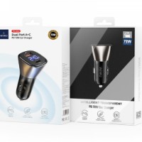 Автомобильное зарядное устройство WiWU PC500 72W USB + Type-C Dual Ports чёрный