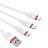 Кабель зарядки телефона Borofone 3-в-1 Enjoy Lightning/Micro/Type-C 2.4A 1м силиконовый белый