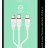 Кабель зарядки телефона Borofone 3-в-1 Enjoy Lightning/Micro/Type-C 2.4A 1м силиконовый белый