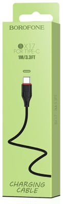 Usb Кабель-зарядка Type-C Borofone BX17 Enjoy 2A 1м силиконовый черный Usb Кабель-зарядка Type-C Borofone BX17 Enjoy 2A 1м силиконовый черный