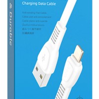 Usb Кабель-зарядка Lightning Hoco X40 Noah 2.4A 1м плоский силиконовый белый