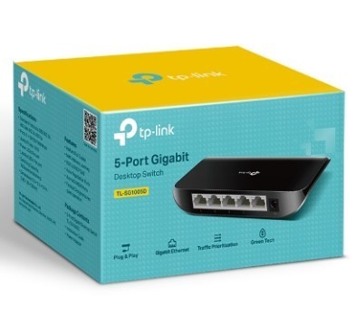 Коммутатор-мини TP-Link TL-SG1005D с 5-портами черный Коммутатор-мини TP-Link TL-SG1005D с 5-портами черный