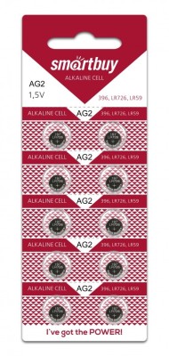 Батарейка часовая Smartbuy AG2-10B (200/2000) SBBB-AG2-10B Батарейка часовая Smartbuy AG2-10B (200/2000) SBBB-AG2-10B