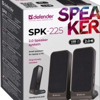Акустическая система 2.0 Defender SPK-225 2х2Вт пластик серо-черная