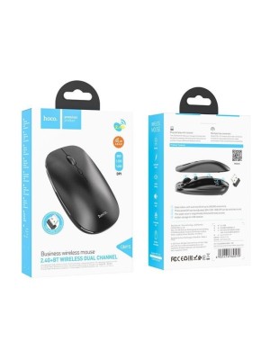 Мышь беспроводная Hoco GM15 BT5.0/DPI 800-1200-1600/2 кнопки черная Мышь беспроводная Hoco GM15 BT5.0/DPI 800-1200-1600/2 кнопки черная