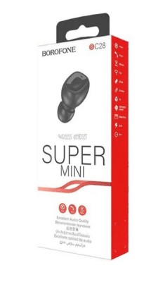 Bluetooth-гарнитура Borofone BC28 Mini BT5.0/40mAh/4ч черная Bluetooth-гарнитура Borofone BC28 Mini BT5.0/40mAh/4ч черная
