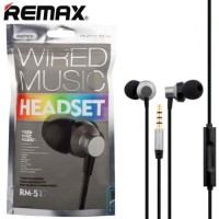 Наушники с микрофоном Remax RM-512 1.2м черные