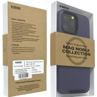 Накладка для i-Phone 15 Pro Max K-Doo Mag Noble кожаная фиолетовая