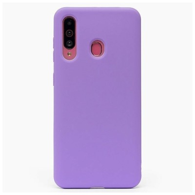 Накладка для Samsung Galaxy A60 Silicone cover сиреневая Накладка для Samsung Galaxy A60 Silicone cover сиреневая