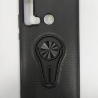 Накладка для Huawei P 20 Lite (2019) силикон магнит+держатель в воздуховод чёрный