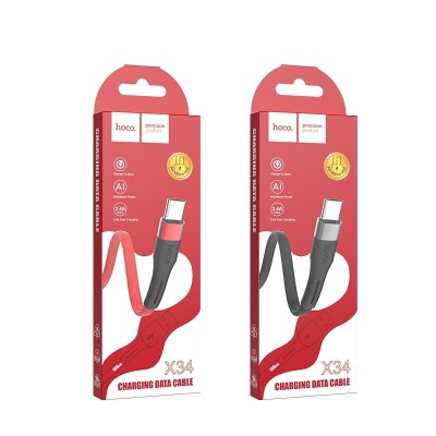 Usb Кабель-зарядка Micro Hoco X34 Surpass 2.4A 1м чёрный Usb Кабель-зарядка Micro Hoco X34 Surpass 2.4A 1м чёрный