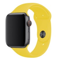 Сменный браслет силиконовая для Apple Watch 42mm желтый