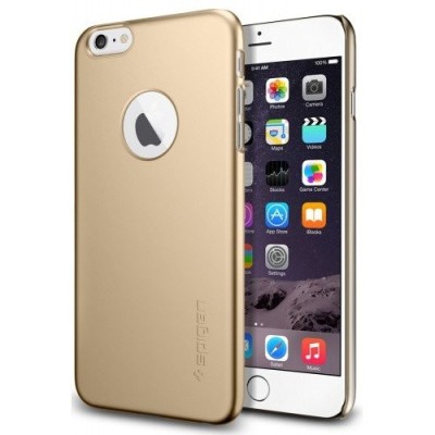 Клип-кейс Spigen для i-Phone 6 Plus Thin Fit A (PET) SGP10889 шампань Клип-кейс Spigen для i-Phone 6 Plus Thin Fit A (PET) SGP10889 шампань