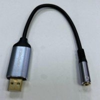 Переходник USB (папа)↔Jack 3.5mm наушники+микрофон (мама) Livepower S295 чёрный