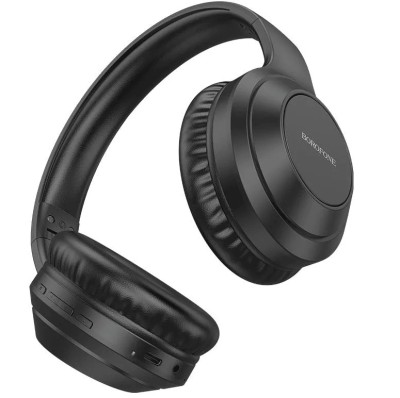 Стереонаушники Bluetooth полноразмерные Borofone BO20 BT5.3/200mAh/10ч черные Стереонаушники Bluetooth полноразмерные Borofone BO20 BT5.3/200mAh/10ч черные