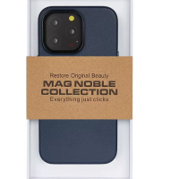 Накладка для i-Phone 15 Pro K-Doo Mag Elite алькантара синяя