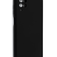 Накладка для Samsung Galaxy A12 Silicone cover черная