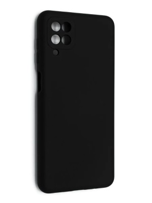 Накладка для Samsung Galaxy A12 Silicone cover черная Накладка для Samsung Galaxy A12 Silicone cover черная