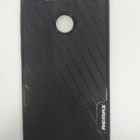 Накладка для Huawei P Smart (2018) силикон под кожу Remax чёрный