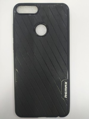 Накладка для Huawei P Smart (2018) силикон под кожу Remax чёрный Накладка для Huawei P Smart (2018) силикон под кожу Remax чёрный