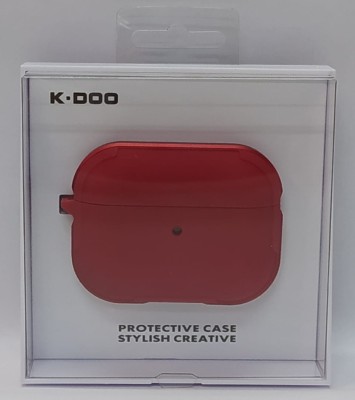 Кожаный чехол для AirPods Pro K-DOO CrashGuard красный Кожаный чехол для AirPods Pro K-DOO CrashGuard красный