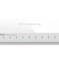 Коммутатор-мини D-Link DGS-1008A с 8-портами белый