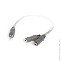 Кабель соединительный 2 х 3.5 гнездо↔3.5 mm штекер Techlink, стерео-аудио, 0,3m