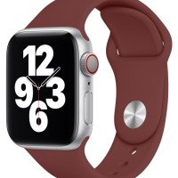 Сменный браслет силиконовая для Apple Watch 42mm бордовый
