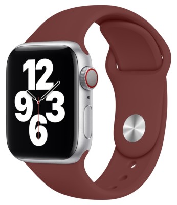 Сменный браслет силиконовая для Apple Watch 42mm бордовый Сменный браслет силиконовая для Apple Watch 42mm бордовый