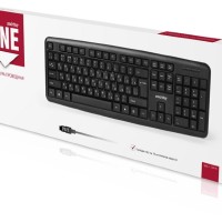 Клавиатура проводная Smartbuy ONE 112 PS-2/104 клавиши/1.39м черная (SBK-112P-K)