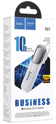 Bluetooth-гарнитура Hoco E57 BT5.0/10ч белая Bluetooth-гарнитура Hoco E57 BT5.0/10ч белая